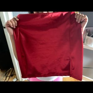 Red Mini Skirt